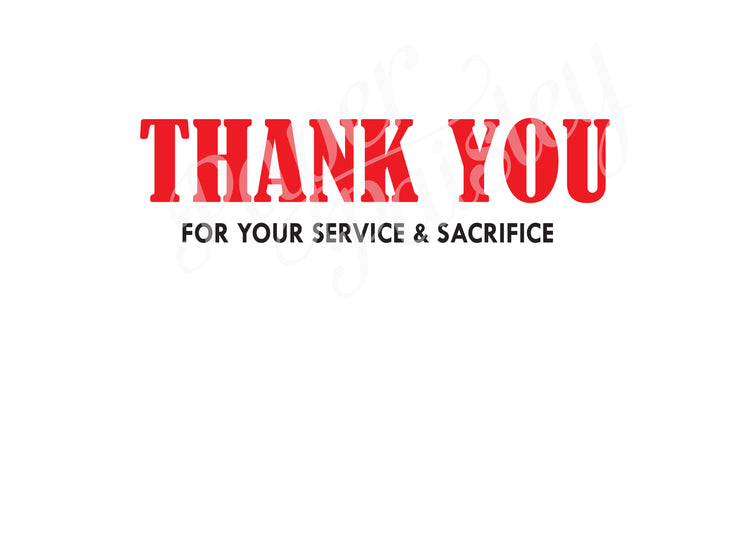 RED - Remember Everyone Deployed Care Package Sticker Kit