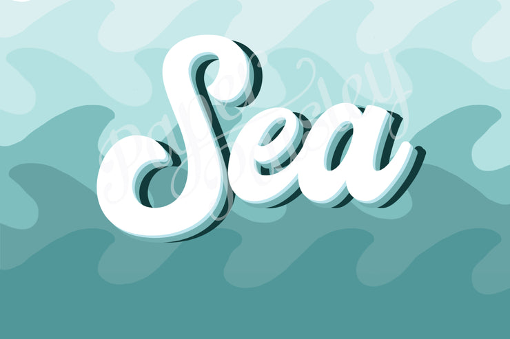 Sea You Soon Care Package Sticker Kit