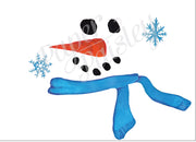 Snowman Care Package Sticker Kit