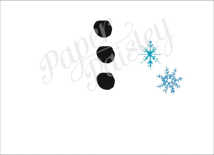 Snowman Care Package Sticker Kit