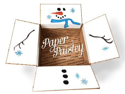 Snowman Care Package Sticker Kit
