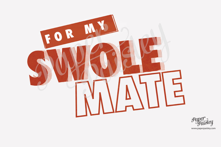 For My Swole Mate Care Package Sticker Kit