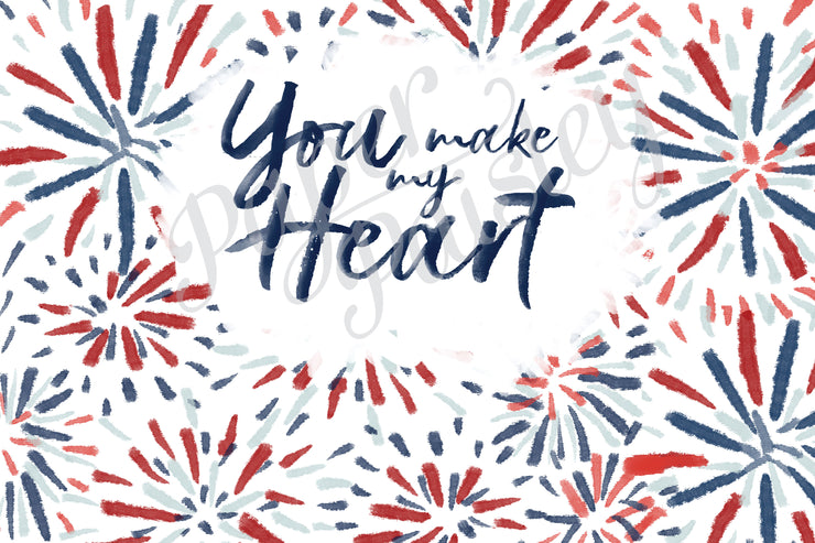 You Make My Heart Go Boom Care Package Sticker Kit