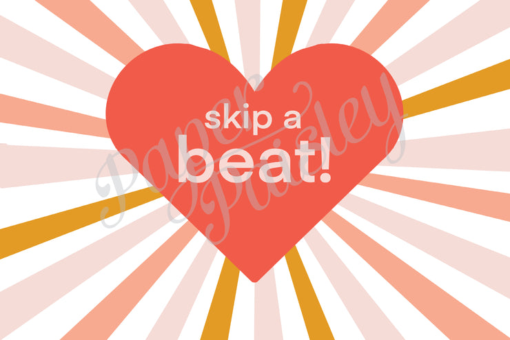 You Make My Heart Skip a Beat Care Package Sticker Kit