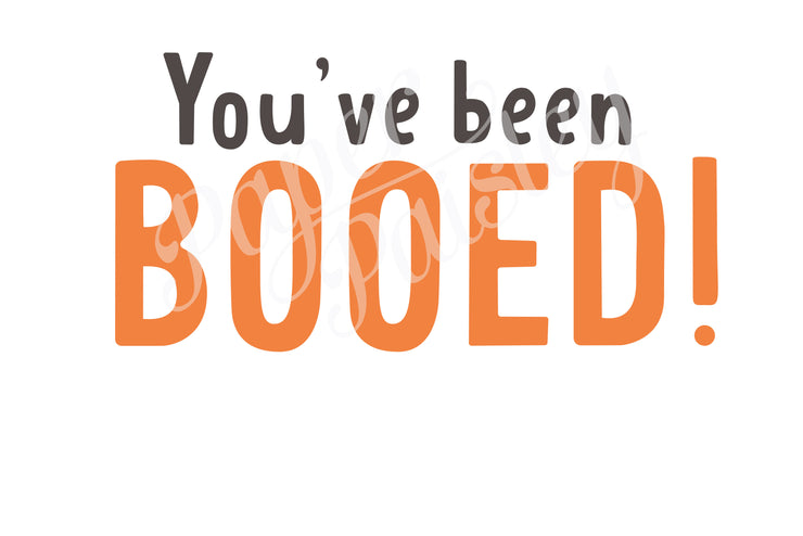 You've Been Booed Care Package Sticker Kit