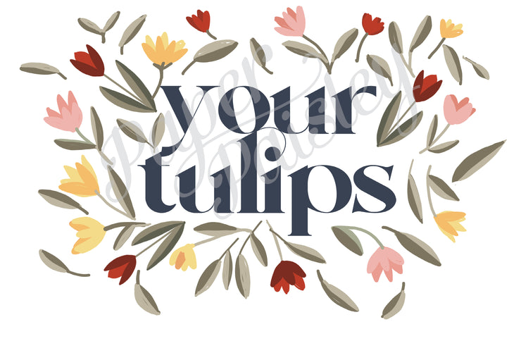Tulips Care Package Sticker Kit